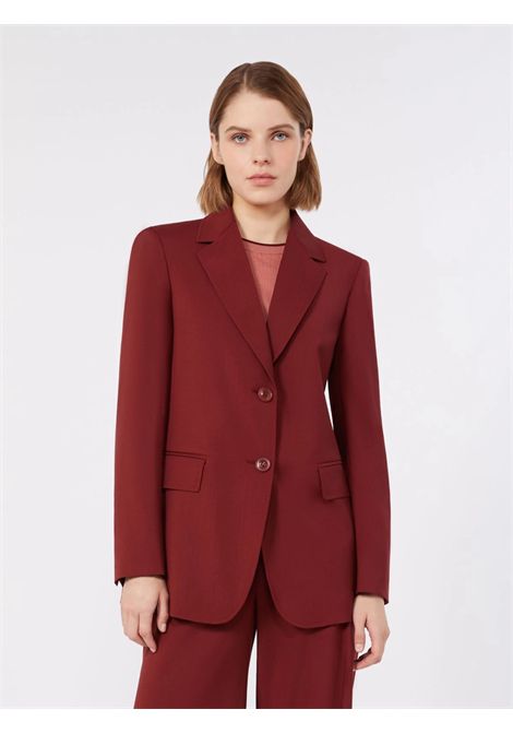 Max Mara Studio Women's MSTASSENZI Ruby Red Lightweight Wool Canvas Blazer Max Mara Studio |  | 2626046021600011